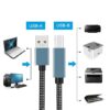 1 Pcs USB TYPE-C USB A male to USB B 2.0 Female Printer Cable Braided Printer Scanner Cord 480Mbps For Camera E pson HP Can on 1M-B0DL1BZTY4