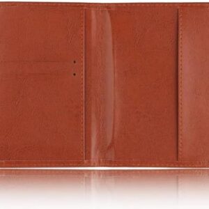 51N+7KbXK1L._AC_ 1PCs Travel Passport ID Card Cover Holder Case Faux Leather Color May Little Different (orange)-B0DC5NKXP6