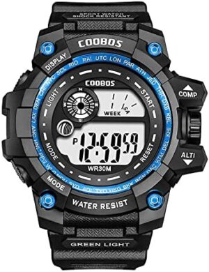 Men LED Digital Watches Luminous Fashion Sport Waterproof-B09NYJ5YQN