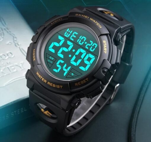 SKMEI Men Sports Watches Digital LED Electronic Multifunction Outdoor Sport Waterproof Swim Mens Student Casual Watch-B0C7KJFJY4