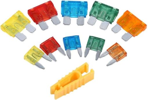 Keenso 50pcs Car Standard & Mini Blade Fuse Kit Assortment Block Blade Fuse Box 5A 10A 15A 20A 30A Car Boat Truck SUV-B07HQ6B7GY