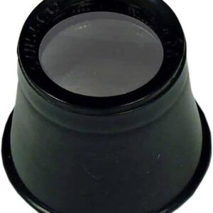 [1 Piece] 10X Jewelers Loupe Magnifier, Jewelry Eye Loop Magnifying Glass Monocle for Watch Repair, Diamonds, Coins, Plants, Gems, Stamps, Watches, etc, Black-B0BX652RDM