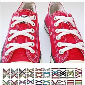 Shoelaces Silicone No Tie - 12 Pieces - White B098VFFM7T