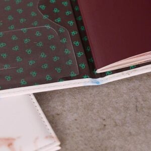 1PCs Travel Passport ID Card Cover Holder Case Faux Leather Color May Little Different (Black As Shown)-B0CV2XBXR5