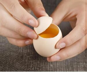 [1Pcs ] Metal Egg Scissors Eggshell Opener Eggshell Cutter Double Head Egg Topper Shell Opener Boiled Raw Egg Creative Kitchen Tool (Large 1 set)-B0CFGZFLW3