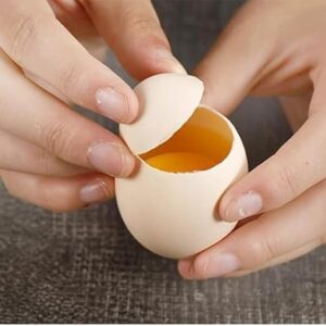 [1Pcs ] Metal Egg Scissors Eggshell Opener Eggshell Cutter Double Head Egg Topper Shell Opener Boiled Raw Egg Creative Kitchen Tool (Large 1 set)-B0CFGZFLW3