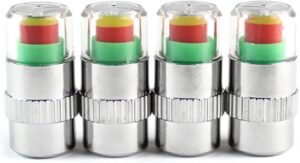 Car Auto Tire Pressure Monitor Gage Alert Sensor Indicator Valve Caps, 4 Pieces-B091JGJ922
