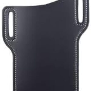 [ Gray ] Men Cellphone Belt Loop Holster Case Waist Bag Leather Phone Wallet Vintage Belt Bag Mobile Phone Protective Sheath-B0CLKGG7QK