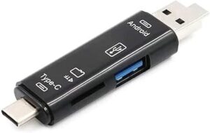 5 in 1 Multifunction Usb 2.0 Type C/Usb/Micro Usb/Tf/SD Memory Card Reader-B0BT5X8P6B
