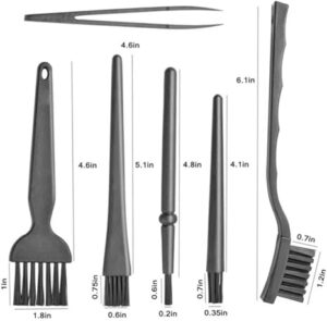 6 IN 1 Professional Laptop Keyboard Cleaning Kit Computer Mobile Phone Dust Brushes Cleaner Portable Anti Static Keyboard Brush-B0CZJV2SFZ