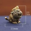 Metal Brass Tiger Key Chains DIY Hangings Jewelry Accessories Vintage Cute Animal Figurines Car Keyrings Pendants Children Gifts-B0B212C8J2