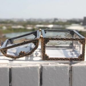 Plastic Transparent Pirate Treasure Box Aquarium Ornament, 9.5 cm x 8 cm x 10.5 cm-B0DJCZDXZ4