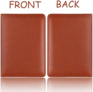1PCs Travel Passport ID Card Cover Holder Case Faux Leather Color May Little Different (orange)-B0DC5NKXP6