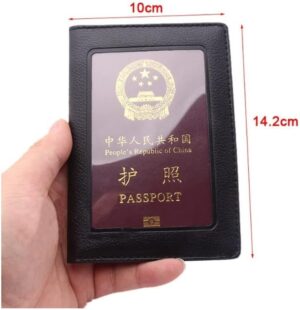 Men Women's Passport Cover on The Passport Holder Travel Leather Protector Bag ID Credit Card Case for Passport Wallet Pasport (Pink)-B0B5TMBD2M