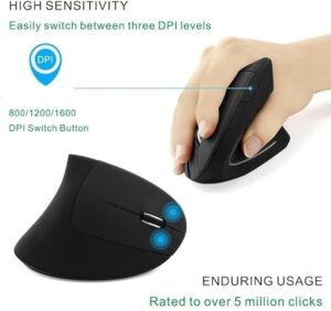 Gaming Mouse For Computer PC Vertical Ergonomic Gamer Mause For Laptop PS4 USB 3200 DPI 6 Button Optical Wired Game Mice-B0BSVN9B1L