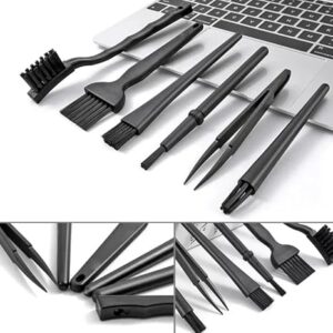 6 IN 1 Professional Laptop Keyboard Cleaning Kit Computer Mobile Phone Dust Brushes Cleaner Portable Anti Static Keyboard Brush-B0CZJV2SFZ