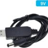 MySouq-Store 1Pcs - Usb Power Boost Line Dc 5v To Dc 9v Step Up Module Usb Converter Adapter Cable 2.1x5.5mm Plug-B0D2Z17F2B