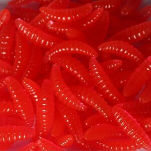 [50PCS] 2cm 0.3g Maggot Grub Soft Fishing Lure Hooks Smell Worms Glow Shrimps Fish Lures (Random Color)-B0CGTQSH1L