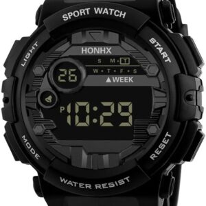 Mens Digital Led Color Changer Watch Date Sport Men Outdoor Electronic Watch Erkek Kol Saati Saat Erkek Kol Saati Relogio Masculi-B0CXDYP5Q3