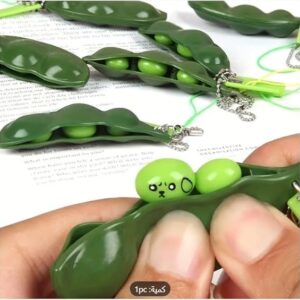 51j2lNTe5ZL._AC_SX569_ Fidget Bean Toys Soybean Finger Puzzles Squeeze Bean Keychain Figit Focus Extrusion Pea Hand Anti-anxiety Stress Relief Chain Toys-B0D8BQ69H2