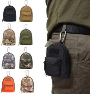 Nylon Tactical Bag Outdoor Molle Portable Waist Fanny Pack Men Phone Pouch Camping Hunting Tactical Waist Bag EDC Gear Purses-B0DHH448SZ