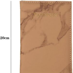 Travel Passport ID Card Cover Holder Case Faux Leather Color May Little Different (Bronze)-B0DQH893DZ