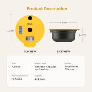 -(1Pc) Reusable Coffee Capsule for Tassimo BOSCH Machine Refillable Filter Cup Pod Espresso Maker 200MLB0D4SJ2PTQ