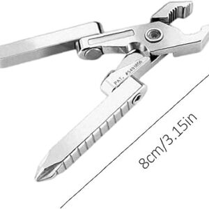 [ 1Pc ] Pocket Plier Multifunction Foldaway Keychain Screwdriver,Folding Plier for Camping Survival EDC Tools Repair (code 054)-B0DQ9S51L6
