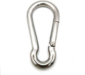 Jingyi Stainless Steel Spring Snap Hook 6 Sizes from 1/8" to 1/2"-B00PV59E74