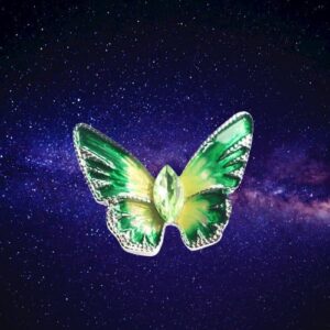 (1 Pcs) (XZ0203-5) Luxurious Colorful Inlaid Zircon Hollow Butterfly Brooch Insect Rhinestone Pins Fashion Suit Accessory Women's Corsage Jewelry-B0CGGGNZKB