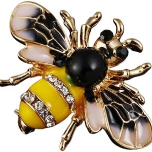 Unisex Enamel Bee Brooches Insect Brooch Pin Cute Small Badges Fashion Jewelry Wholesale Women and Men Jewelry hot-B0D398QD4G