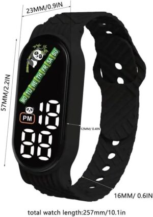 Kids Watch Waterproof Accurate Touch Screen Digital Watch Students Watch For Children's Daily Gift Watch BLACK-B0DDH4TSP8