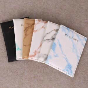 1PCs Travel Passport ID Card Cover Holder Case Faux Leather Color May Little Different (Black As Shown)-B0CV2XBXR5