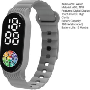 51vMXqTY93L._AC_SX679_ Wrist Watch Touch Control Digital Display Waterproof High Clarity Exact Time Multi-function Kids Electronic Watch Daily Accessory -Green As Shown-B0DBFMC3X6