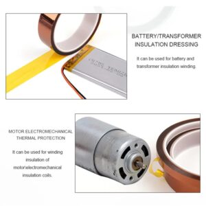 [1PCs] High Temperature Heat BGA Tape Thermal Insulation Tape Polyimide Adhesive Insulating Adhesive Tape 3D Printing Board Protection 30M long (20mm)-B0CLDKFRZL