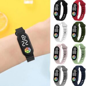 61-S5hfNNoL._AC_SX679_ Wrist Watch Touch Control Digital Display Waterproof High Clarity Exact Time Multi-function Kids Electronic Watch Daily Accessory -Green As Shown-B0DBFMC3X6