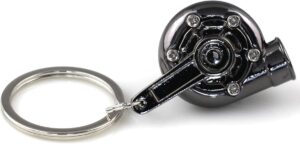 New Turbo Turbocharger Keychain Key Chain Ring Keyring Keyfob (Gunmetal Black), Gunmetal, S-B009KW82CC