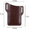 [ Gray ] Men Cellphone Belt Loop Holster Case Waist Bag Leather Phone Wallet Vintage Belt Bag Mobile Phone Protective Sheath-B0CLKGG7QK