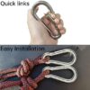 Vok 2Pcs Auto Locking Carabiner Clip, 12KN 1200Kg Durable D-ring Carabiners Aluminum Alloy Locking Carabiners Hook for Outdoor, Camping, Hiking, Traveling, Fishing, Backpack (2pcs1)-B08N1KSFPV