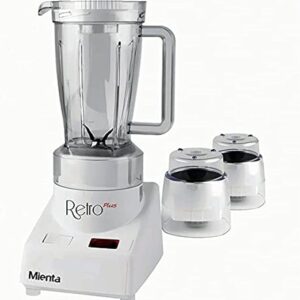 Mienta BL-721 Blender & mixer with Grater And Grinder +Free Gifts Set of 3 Plastic Containers - 500 Watt - Made In Egypt-B0D6TC1FL8