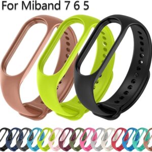 613IO-9LYtL._AC_SX679_ Watch Strap For Xia-omi Mi Band 7 6 5 Wristband Silicone Bracelet Case Cover Wrist Mi Band7 band5 band6 Smartwatch Accessories-B0DPJJDFMF