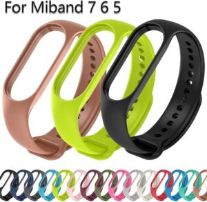 Watch Strap For Xia-omi Mi Band 7 6 5 Wristband Silicone Bracelet Case Cover Wrist Mi Band7 band5 band6 Smartwatch Accessories-B0DPJJDFMF