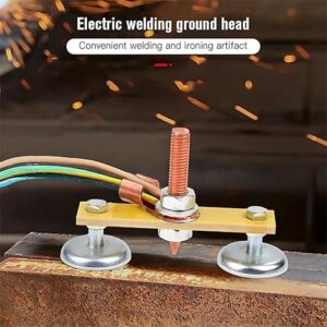 1pc Welding Magnet Head Magnetic Welding Ground Clamp Holder Fixture Strong Welder Sheet Metal Repair Machine Ground Wire Clamp-B0DPFJYVYD