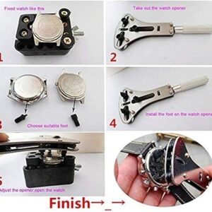 Diy Crafts CT-DIY-HI-37305 Case Movement Holder for Waterproof Watch, Change Battery Yourself Battery Tool Set Watch Repair, a No # 9 (Multicolor)-B0972Q7HDS