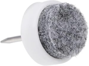 Furniture Sliders Nail-on Glides (1.5 CM Diameter)- 24 Pieces-B0CPF15ZS3