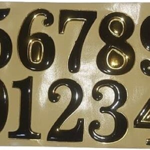 Numeral Door Plaque House Drawer Sign Plating Gate Digits 0 to 9 Number Tag Hotel Home Sticker Address Door Label-B0BCXHJCZW