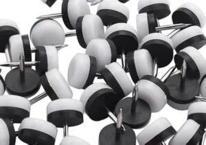 [20 Pcs] Small Mixed Thickened Furniture Glide,Nail-On Nylon Slider Pad Floor Protector for Wooden Leg Feet Of Chair Table Sofa-B0CGMNZR13