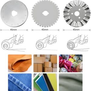 1pcs- 45mm Leather with one blade craft Rotary Cutter Leather Cutting Tool Leather Craft Fabric Circular Blade DIY Patchwork Sewing Quilting - Random Color-B0DPJ6G5RP