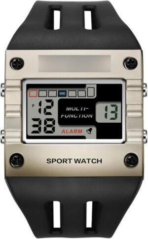 [1Pcs] Mens Digital Sports Watch, Big Numbers, Large Display Face Big Digits, Easy to Read, Waterproof, Running Military Watch-B0DQVQJ98H