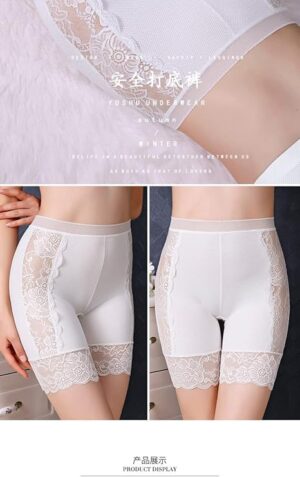 White, L(55kg-67.5kg) - Women Panties Seamless Safety Short Pants Women's High Waist Stretch Shorts Briefs Slimming Underwear Woman Summer Lingerie-B0BQT6YWM2